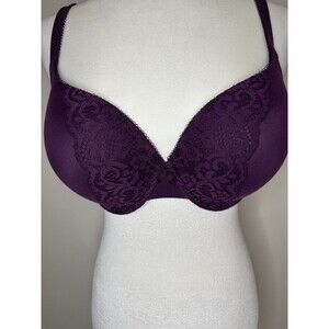 Victoria's Secret Bra 36DD Body by Victoria Perfect Shape Purple EUC #1234